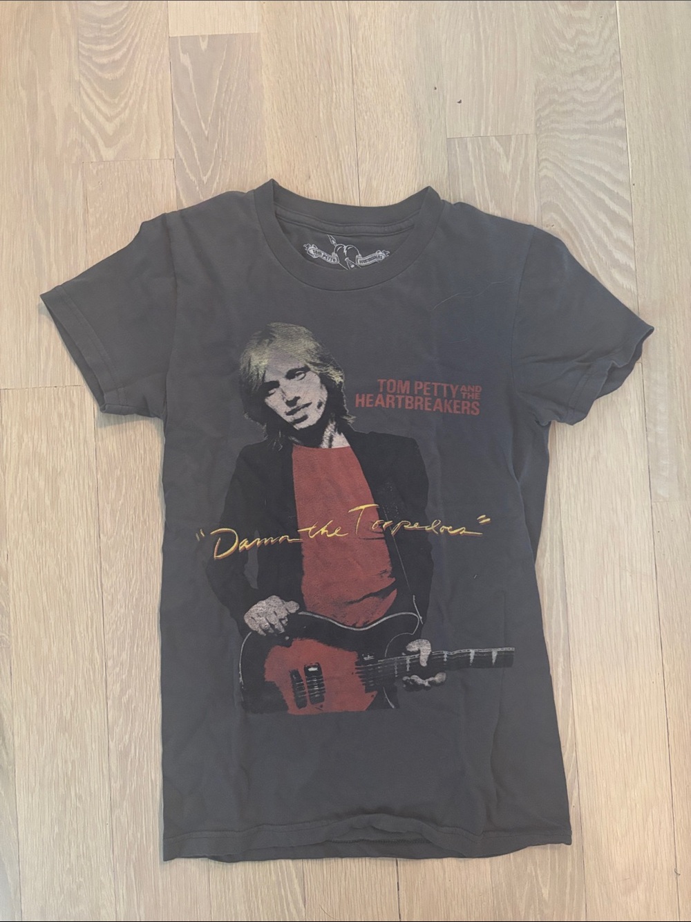 Graphic Short Sleeve Tee - Black with Red Print
